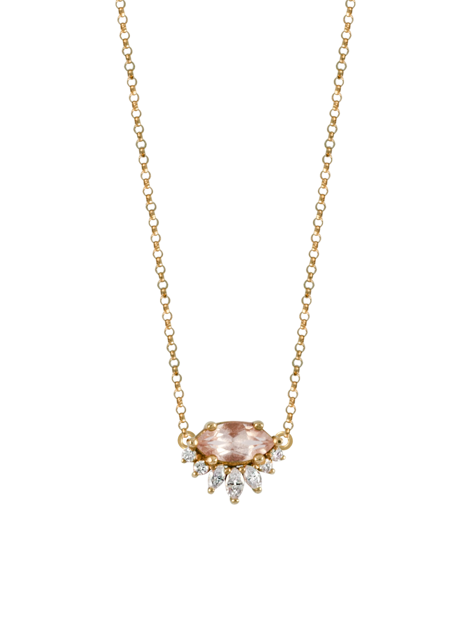 Amour morganite necklace